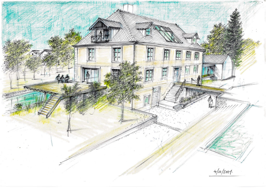 Esquisse d'un immeuble